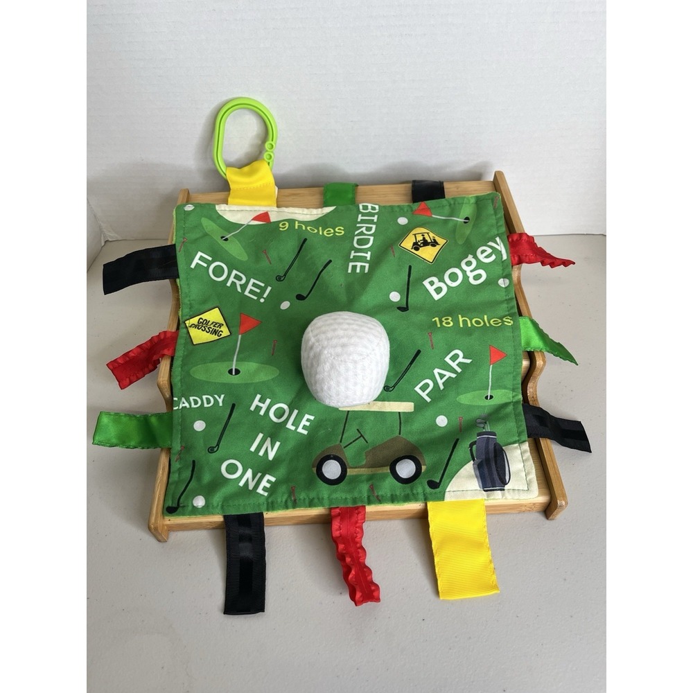 Baby Jack & Co 10x10" Golf Ball Sports Lovey Sensory Plush Blanket - Tag Toys...